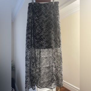 Transparent Maxi Skirt